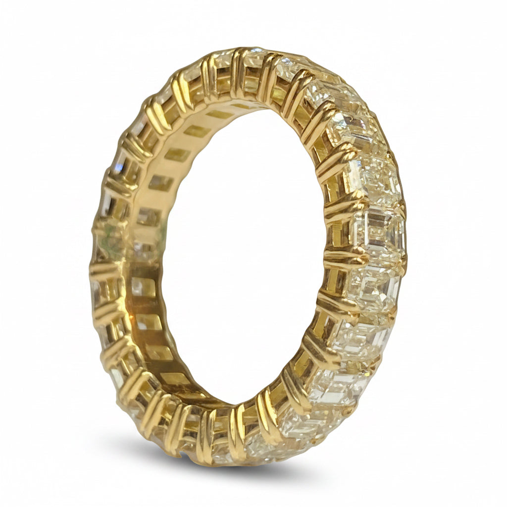 Vintage Diamond Eternity Ring In 18ct Gold