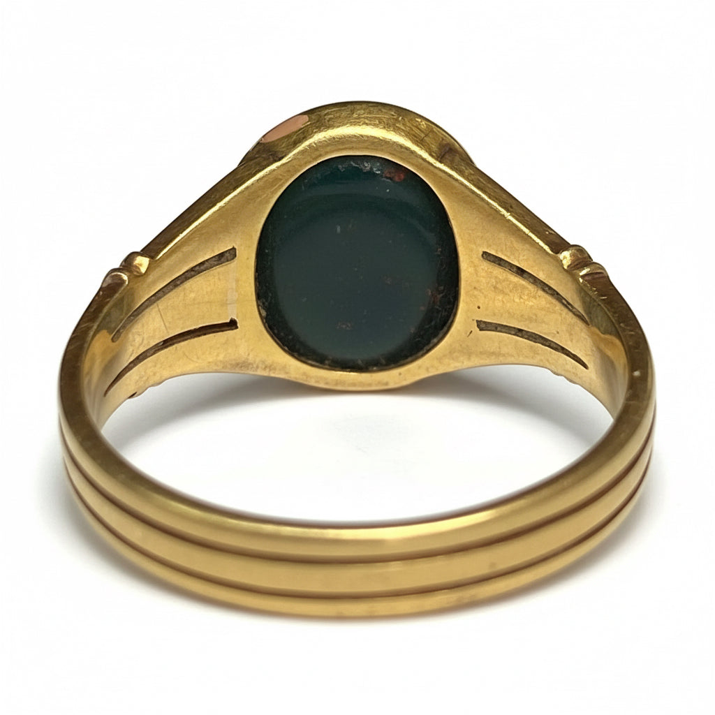 Victorian Bloodstone Ring in 18ct Gold