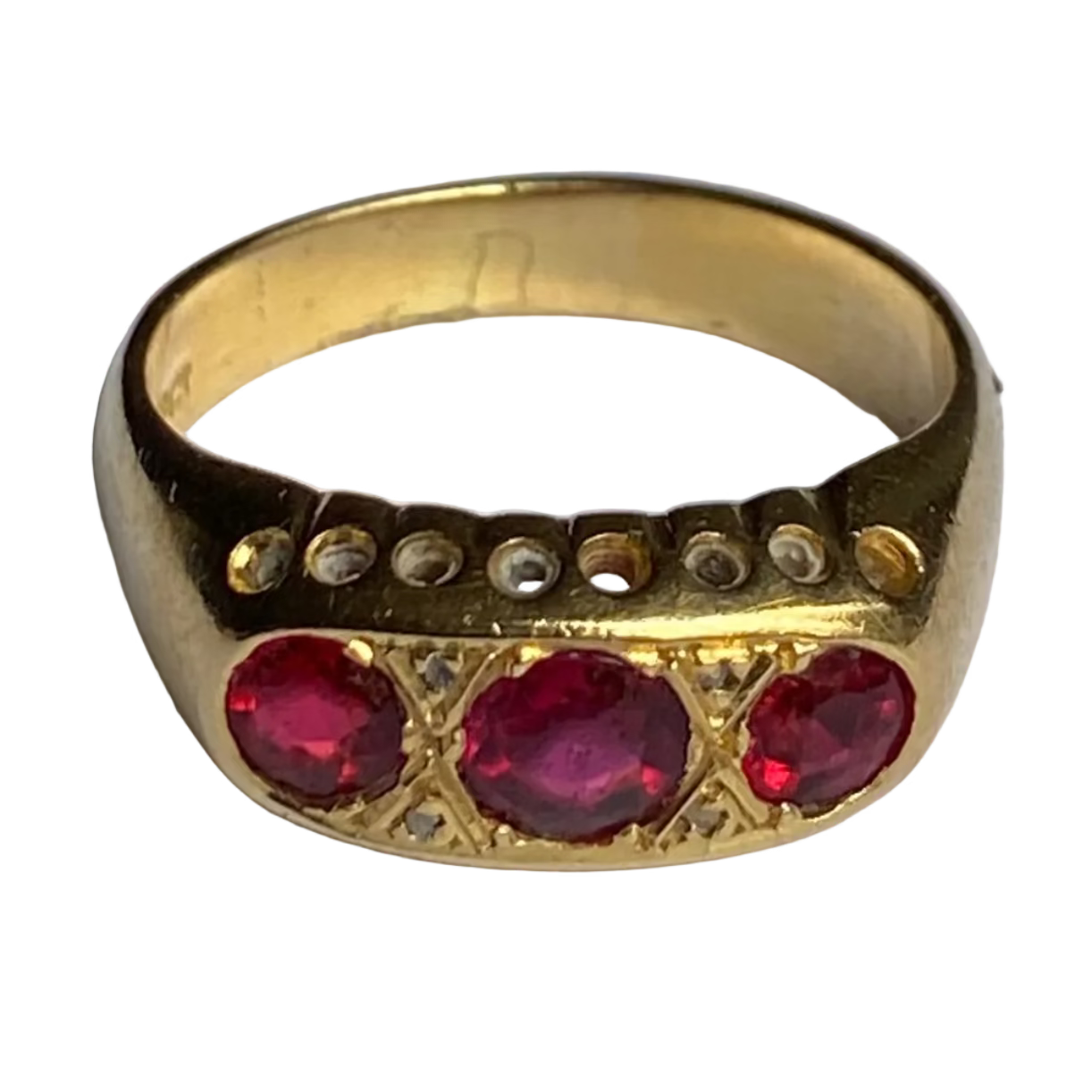 Victorian Ruby & Diamond Ring in 18ct Gold