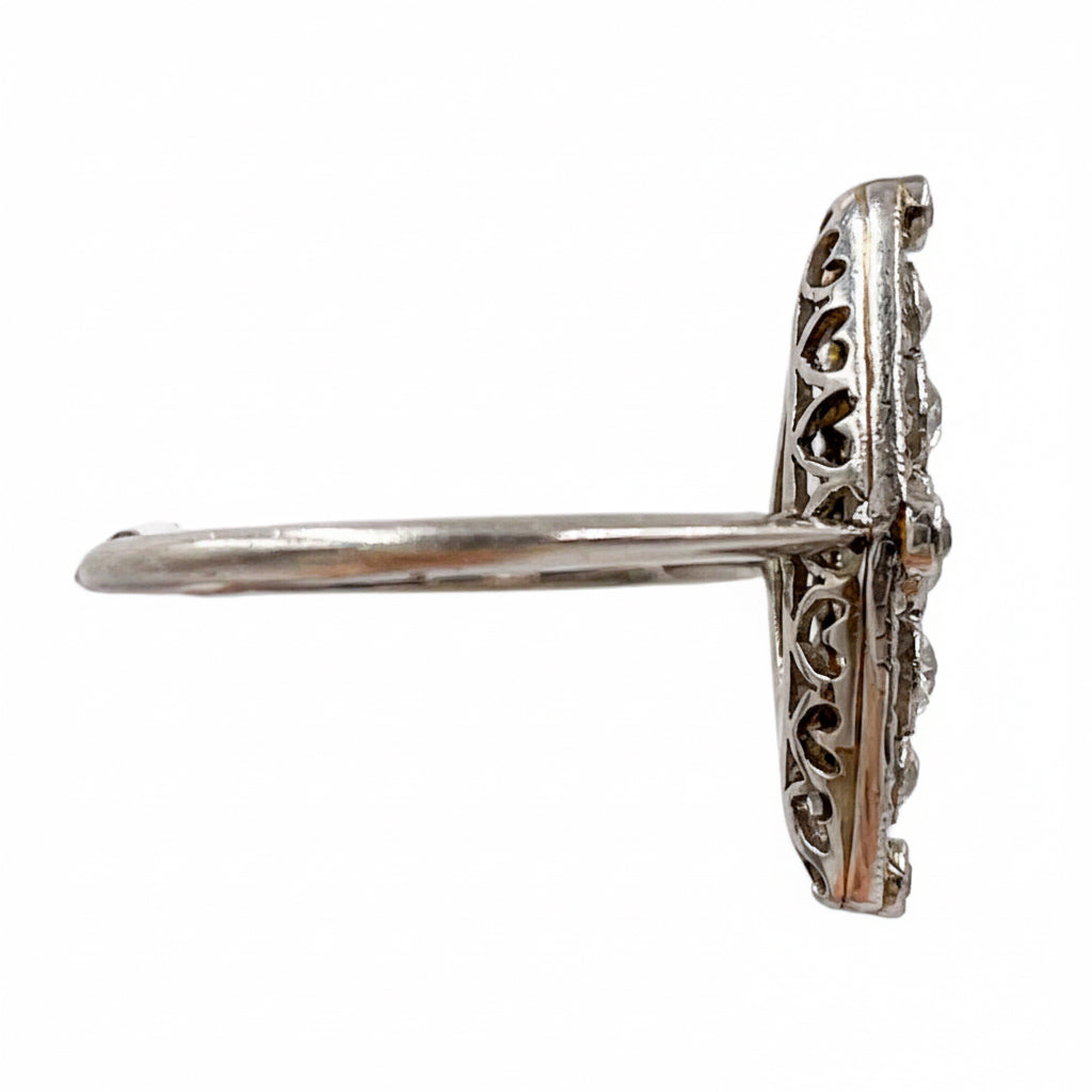 Art Deco Diamond Marquise Ring in Platinum