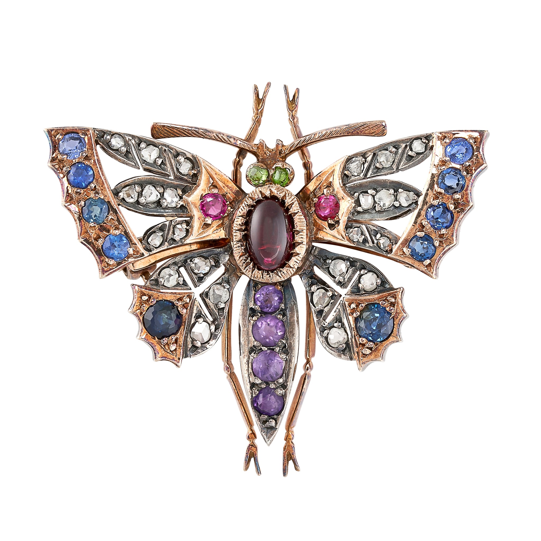 *NEW* Antique Butterfly Pendant/Brooch, various gemstones