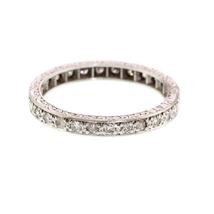 Art Deco Diamond Eternity Ring, 1.20carat, Platinum