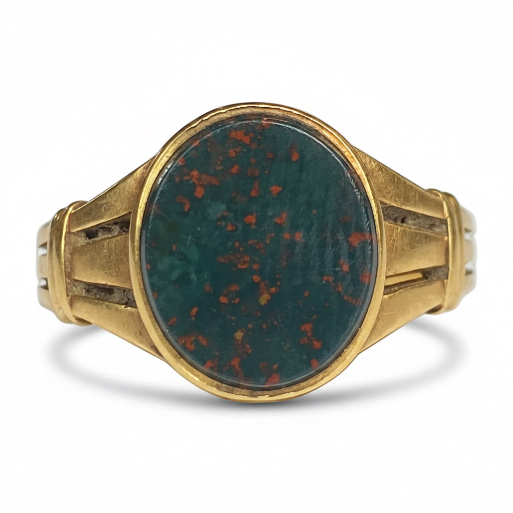 Victorian Bloodstone Ring in 18ct Gold