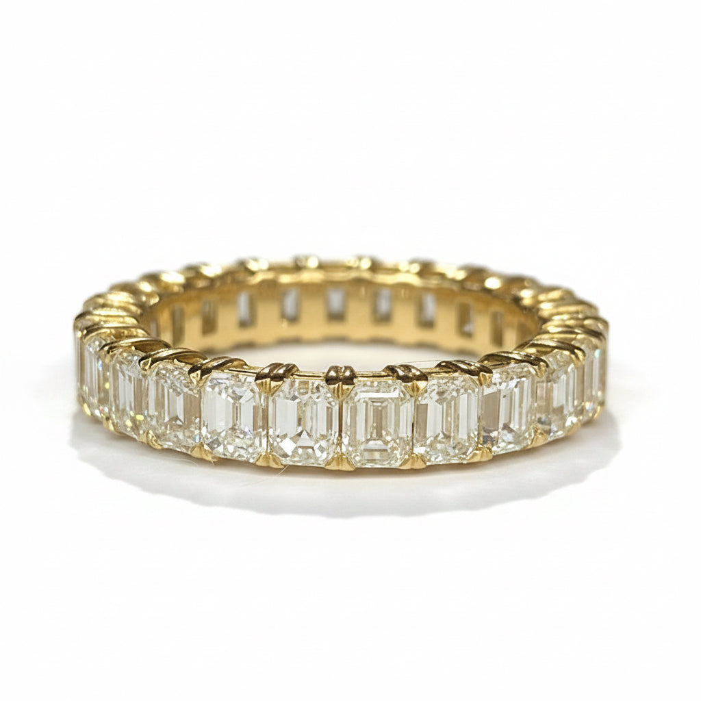 Vintage Diamond Eternity Ring In 18ct Gold