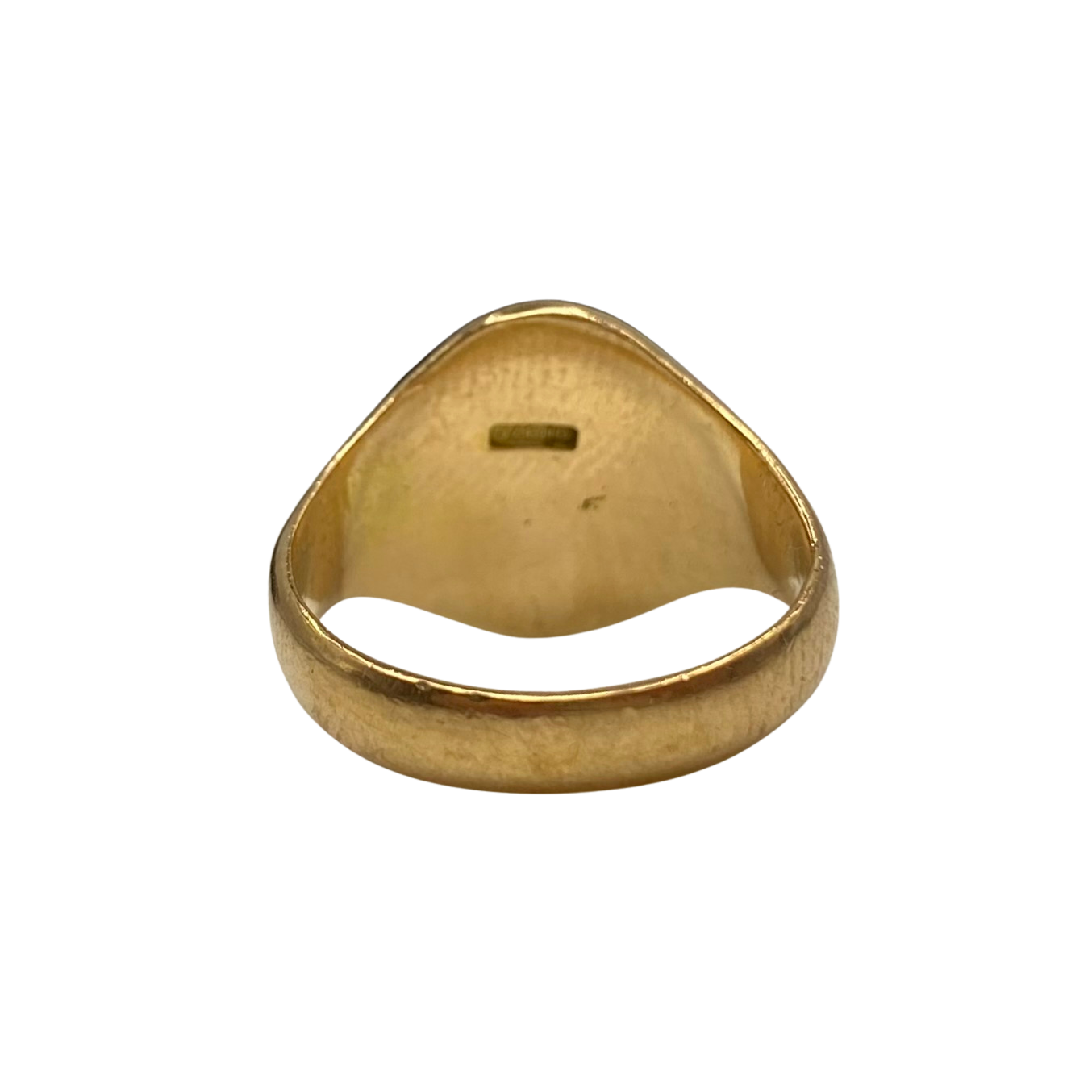 Edwardian 9ct Yellow Gold Oval Signet Ring