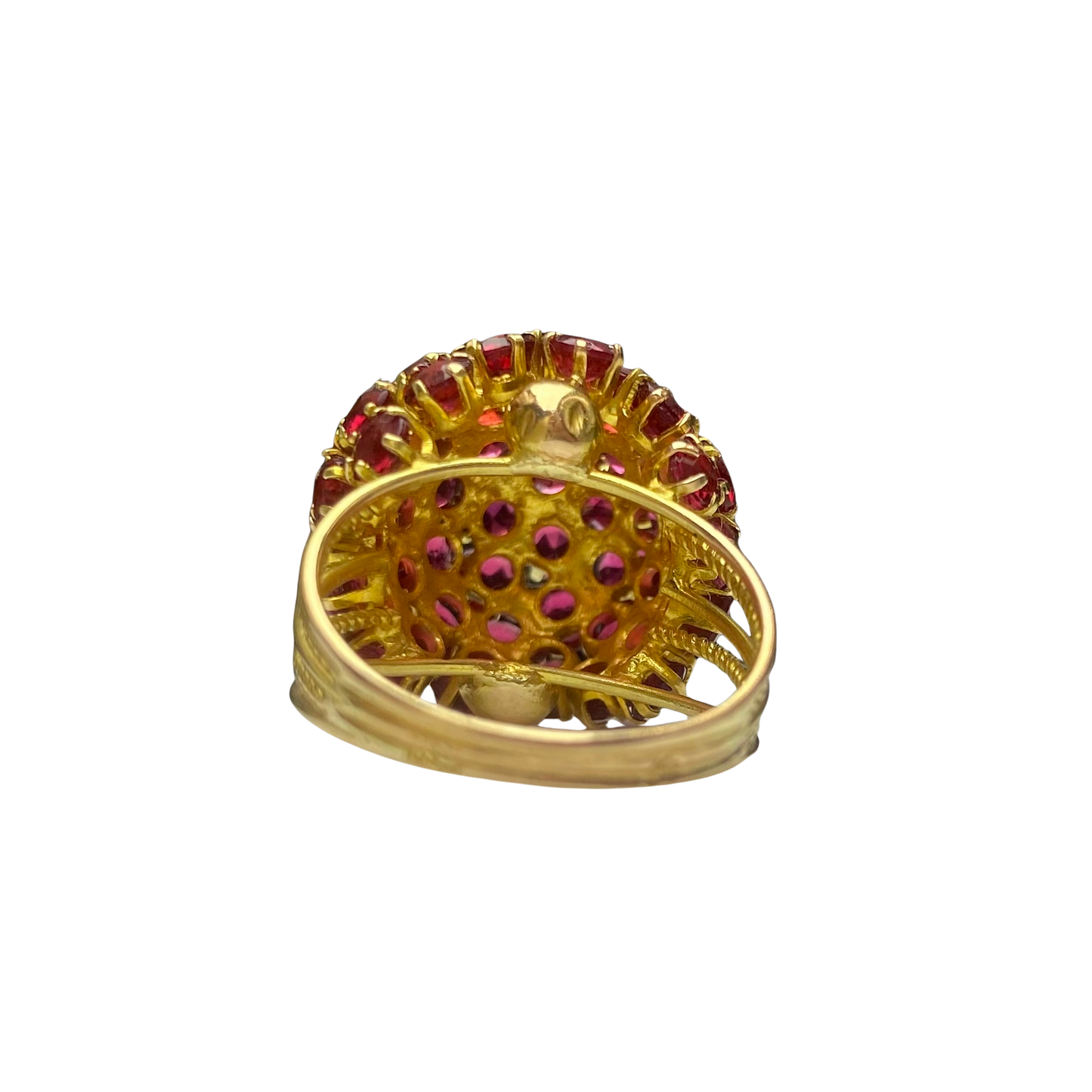 Victorian Ruby Dome Ring in 18ct Yellow Gold