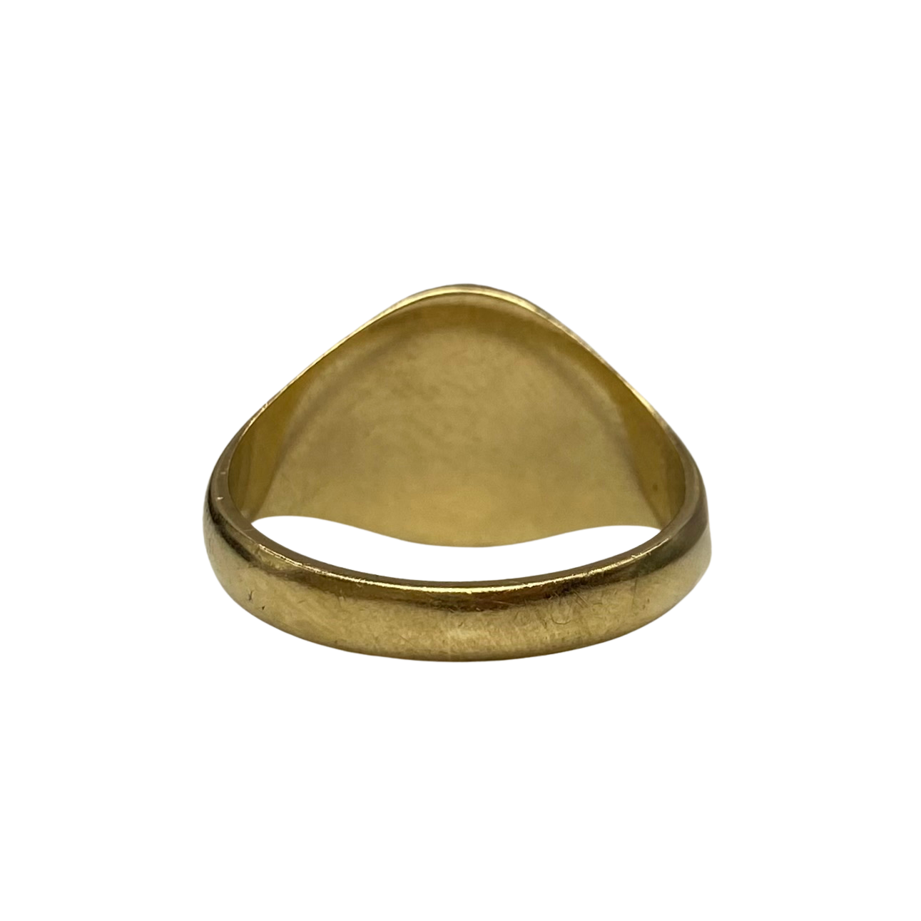 Vintage Malta Maltese Cross Enamel Signet Ring in 9ct Yellow Gold