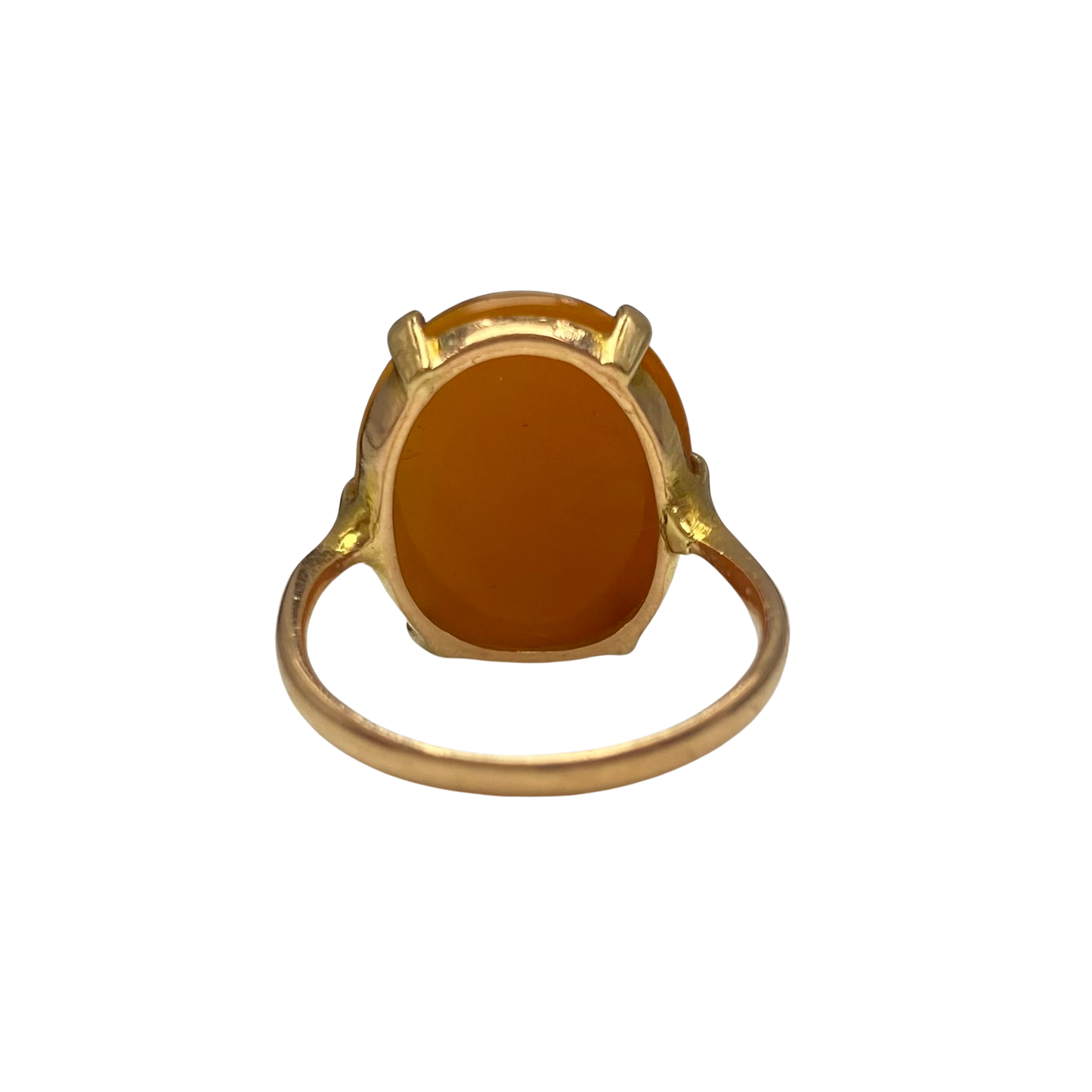 Victorian Agate Seal Ring in 9ct Yellow Gold