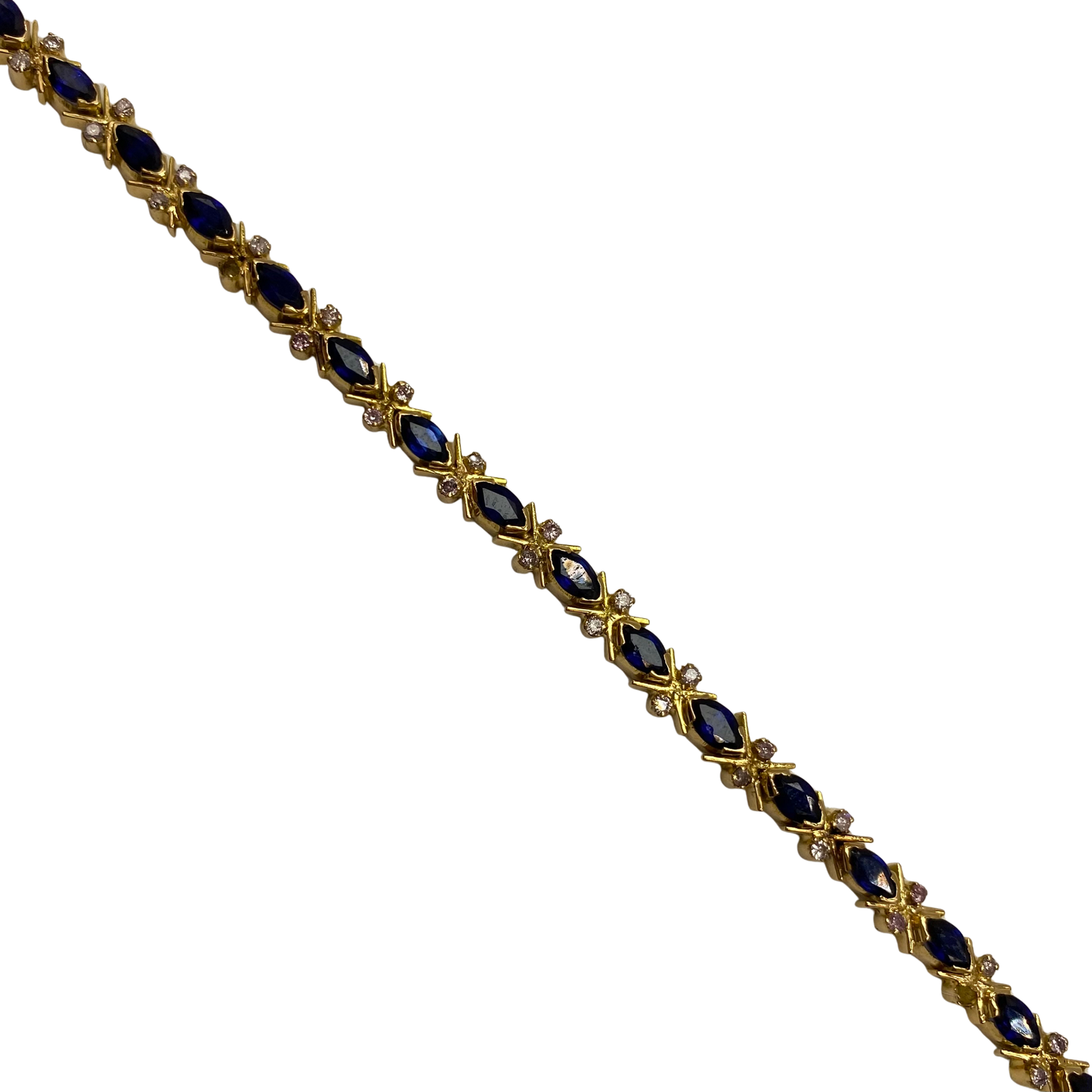 Vintage Sapphire Bracelet in 18ct Yellow Gold