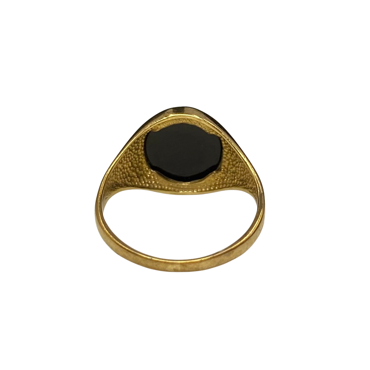 Vintage Onyx Signet Ring in 9ct Yellow Gold
