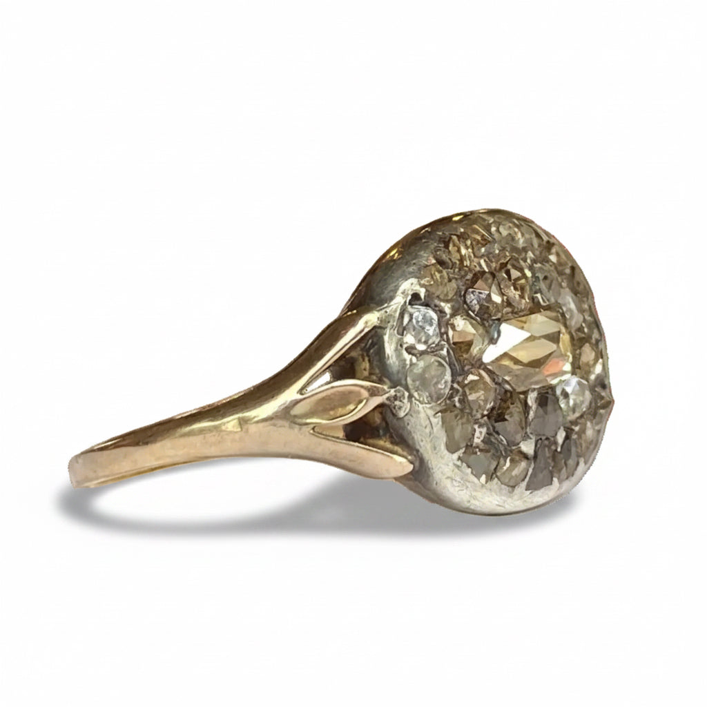 Georgian Diamond Ring in 18ct Gold