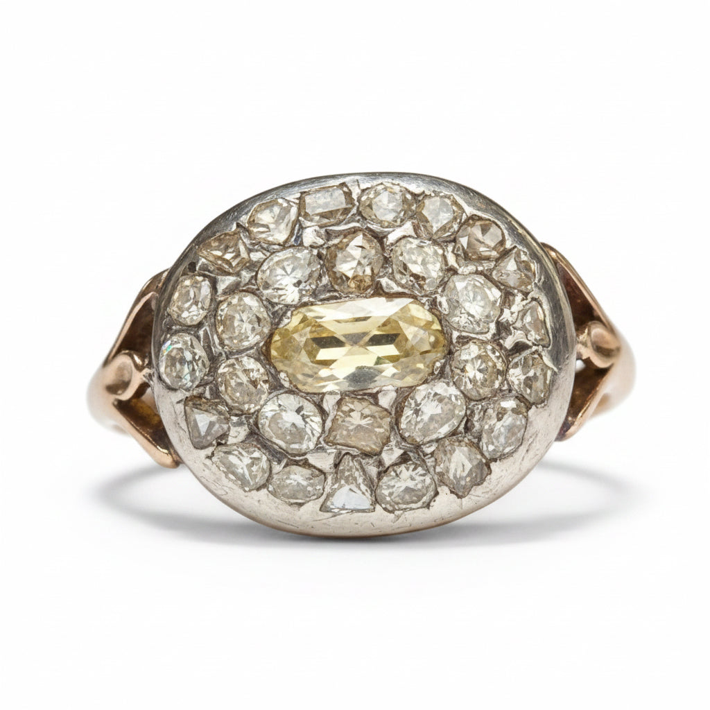 Georgian Diamond Ring in 18ct Gold