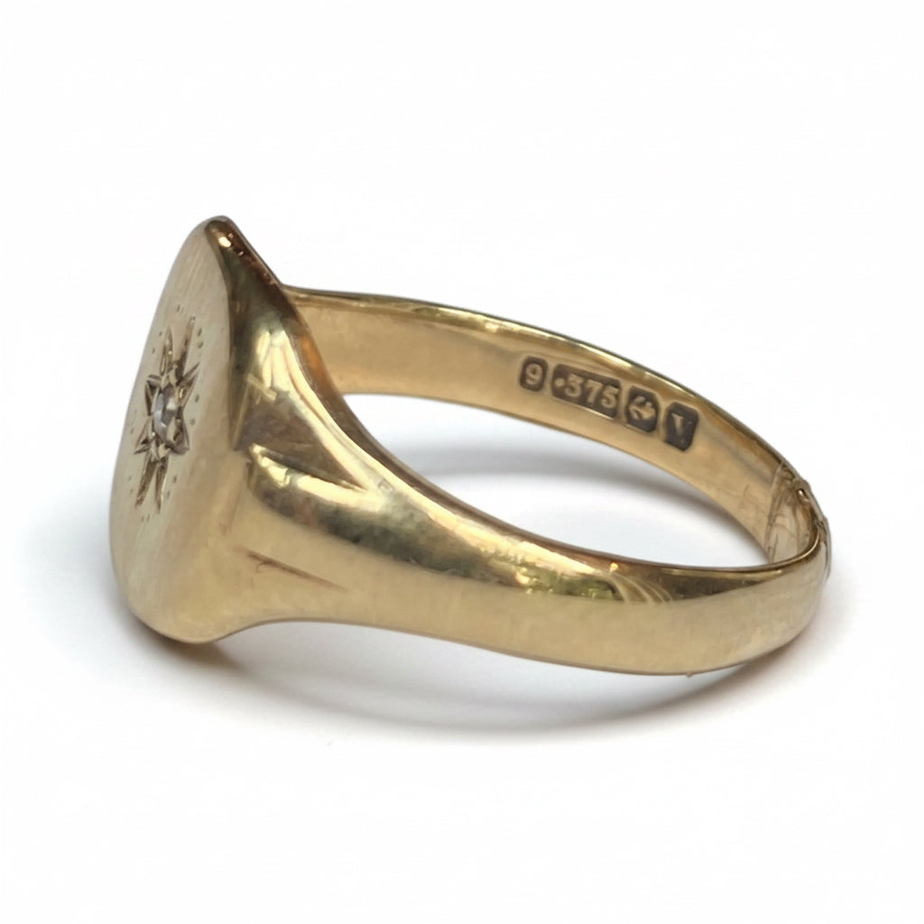 Art Deco Diamond Ring in 9ct Gold