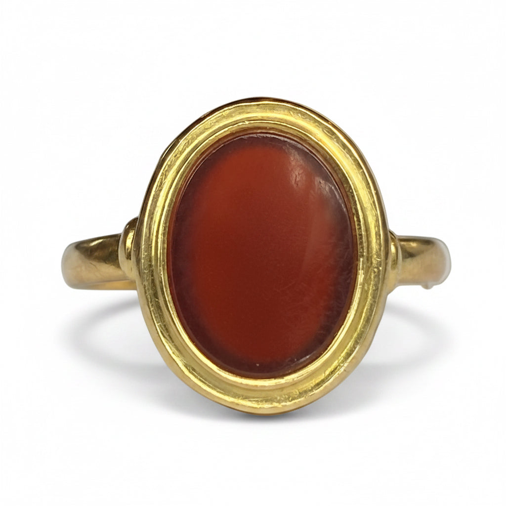 Victorian Carnelian Signet Ring in 22ct Gold