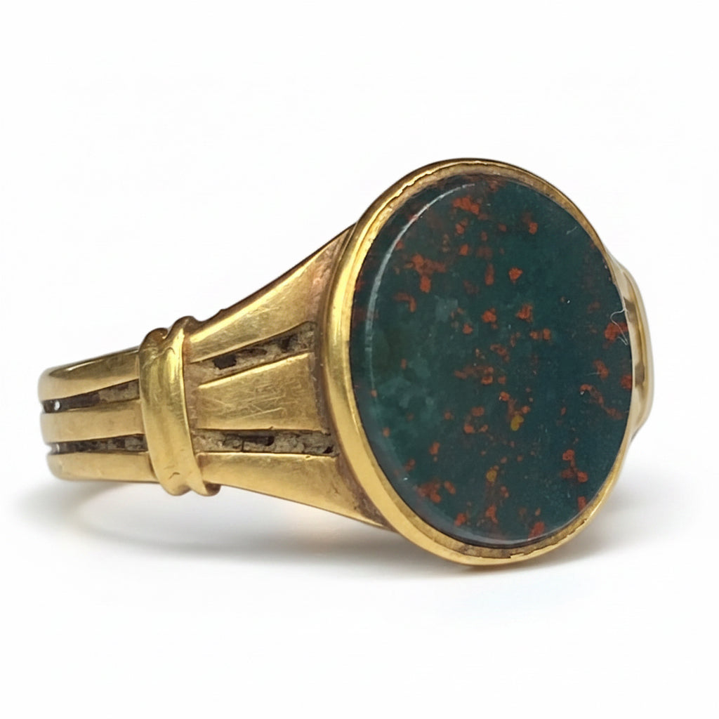 Victorian Bloodstone Ring in 18ct Gold