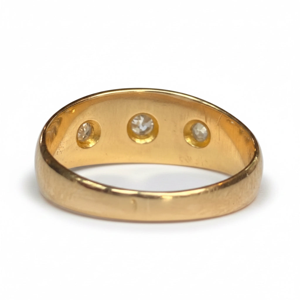 Victorian Diamond Gypsy Ring in 18ct Gold