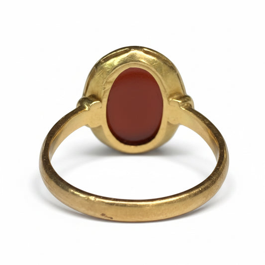 Victorian Carnelian Signet Ring in 22ct Gold
