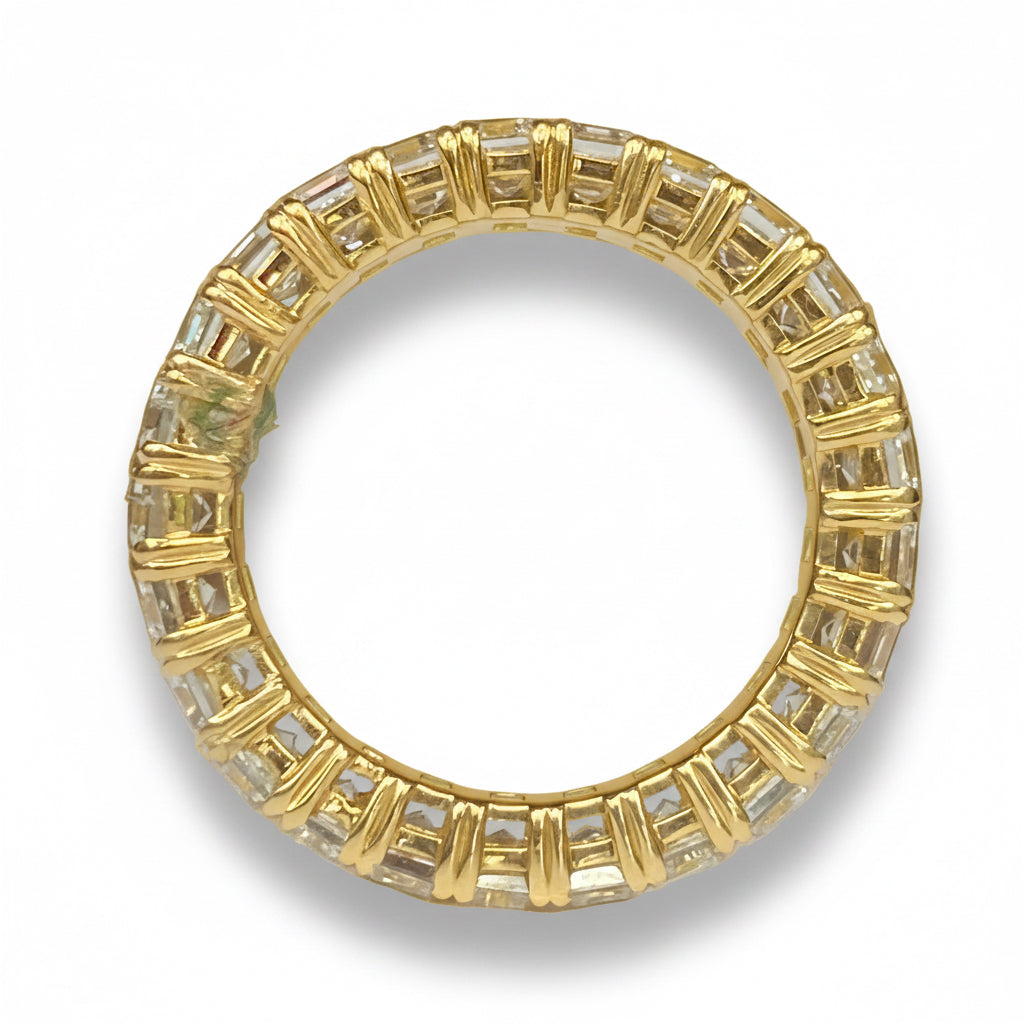 Vintage Diamond Eternity Ring In 18ct Gold