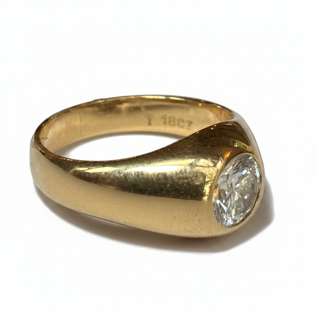 Art Deco Diamond Ring in 18ct Gold