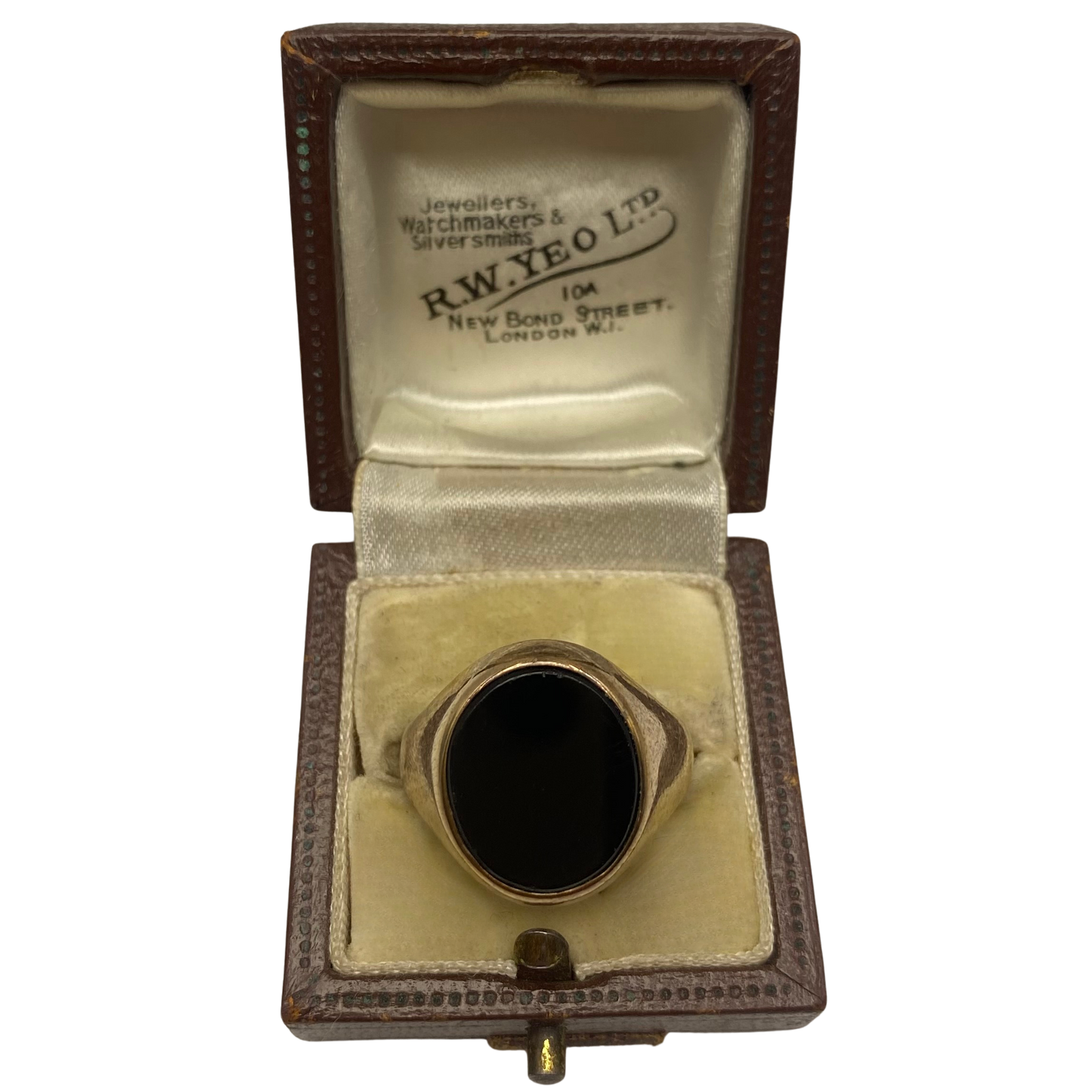 Vintage Onyx Signet Ring in 9ct Yellow Gold