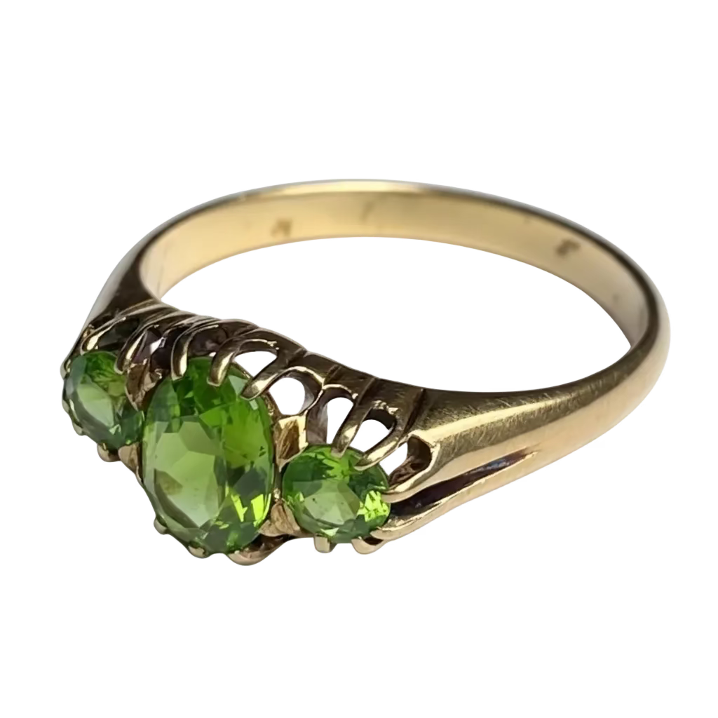 Victorian Peridot Ring in 18ct Gold