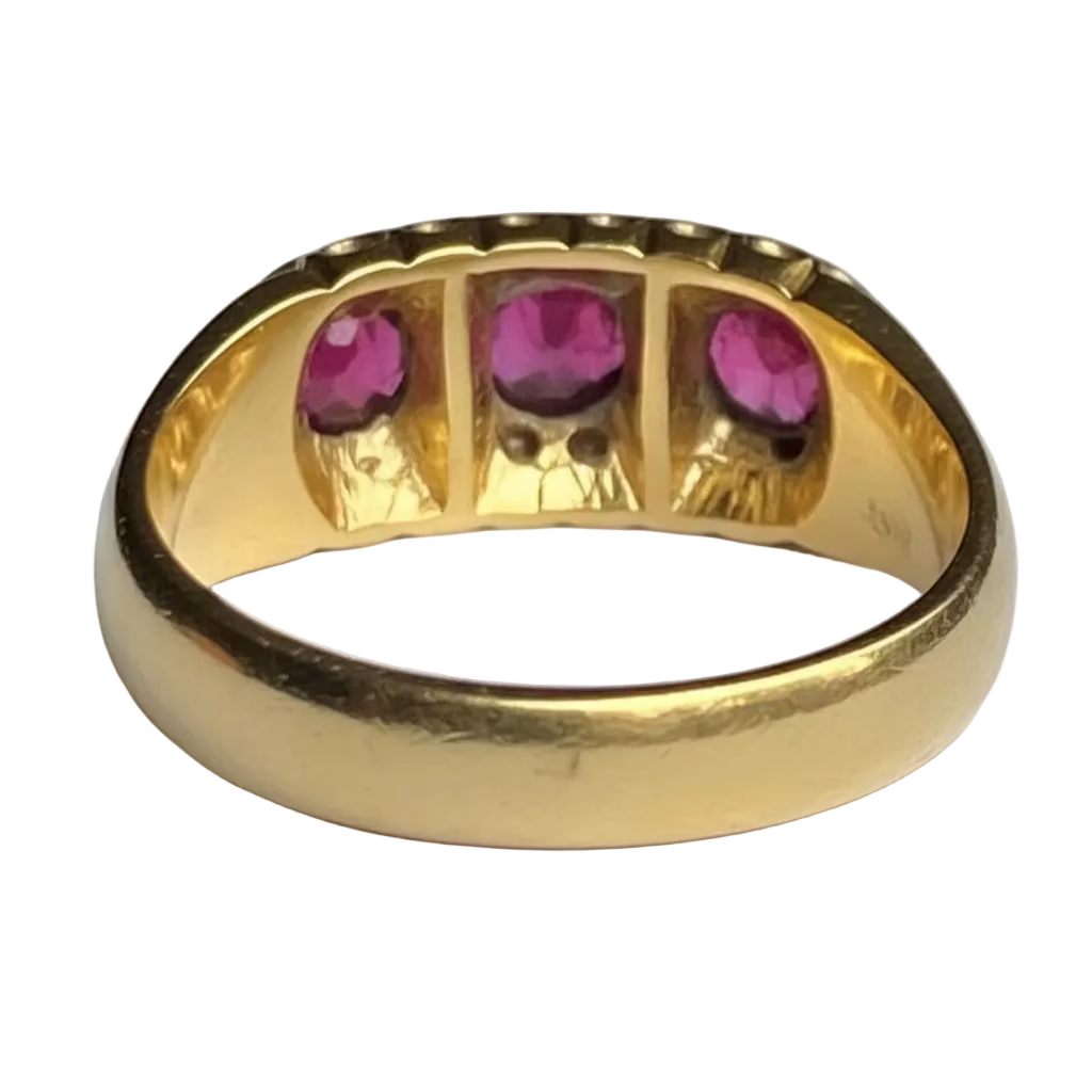 Victorian Ruby & Diamond Ring in 18ct Gold