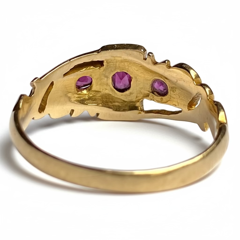Edwardian Ruby & Diamond Ring in 18ct Gold