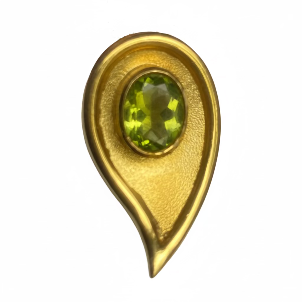 Vintage Peridot Earrings in 18ct Gold