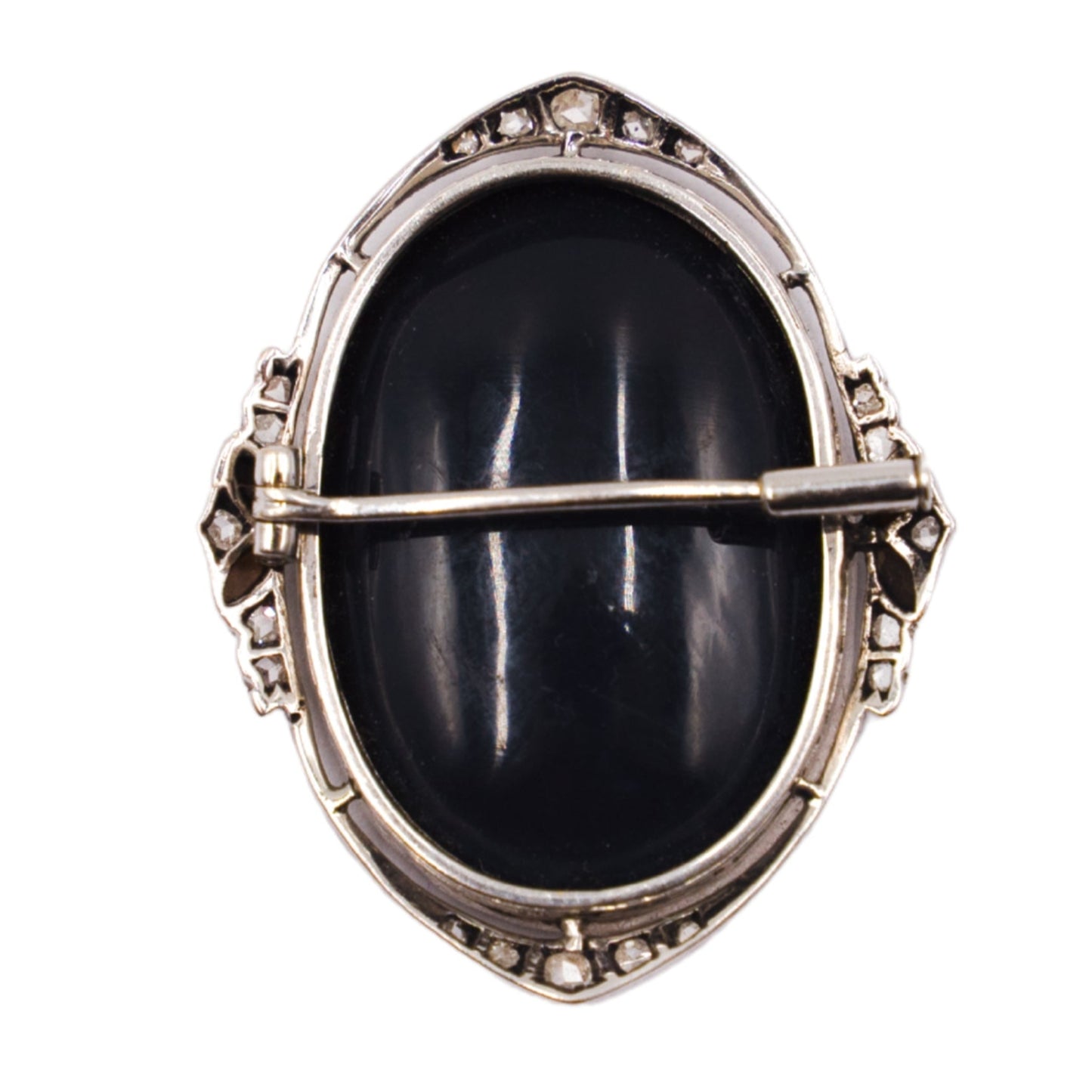 Art Deco Opal and Diamond Brooch