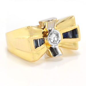 Vintage 1940’s Sapphire and Diamond Bow