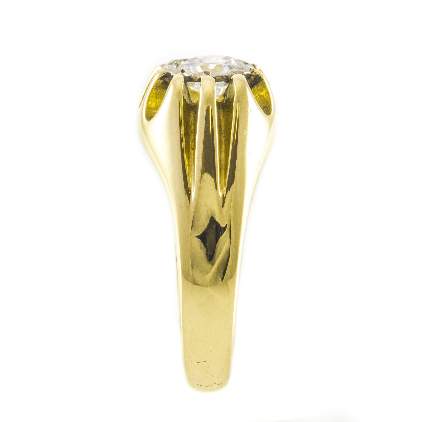 Gents Vintage Diamond Ring, 18ct yellow Gold