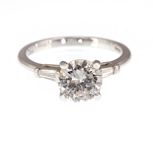 Diamond Engagement Ring 1.58 Carat Round Cut