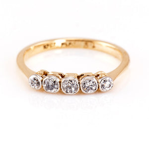 Edwardian Diamond 5 stone Ring