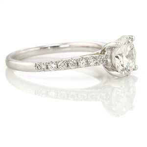Diamond Engagement Ring 1.57 Carat Round Brilliant Cut